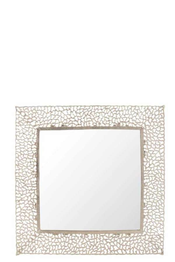 CORAL MIRROR SQUARE METAL CHAMPAGNE