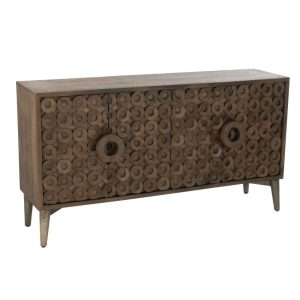 BUFFET 4 DOORS MANGO WOOD/MDF BROWN