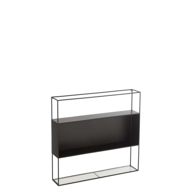 SHELF SEEN METAL/GLASS BLACK