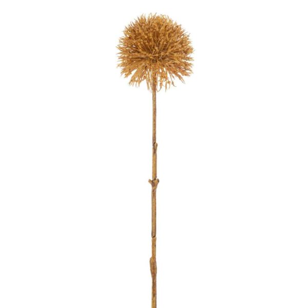 ALLIUM 1 FLOWER PLASTIC OCRE LARGE