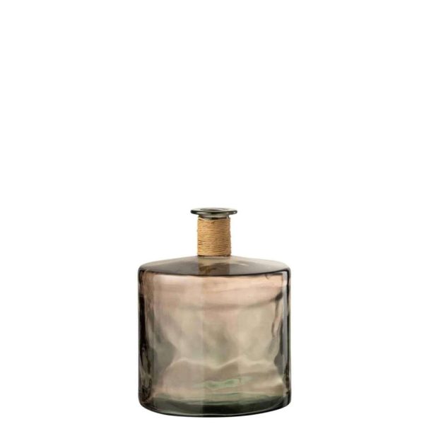 VASE SAFARI WIDE LIGHT BROWN LARGE