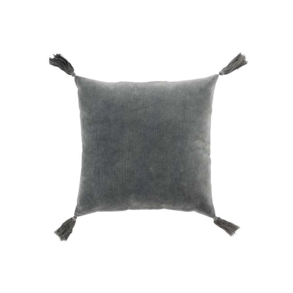 CUSHION TASSEL COTTON GREY