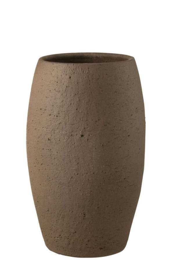 VASE ENYA CERAMIC BROWN SMALL