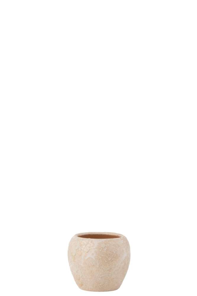 FLOWERPOT ROUND TERRA ROSE GOLD SMALL