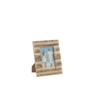 FRAME STRIPES PAULOWNIA WOOD NATURAL/WHITE SMALL