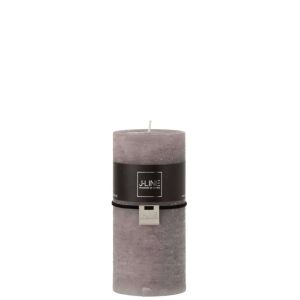CYLINDER CANDLE  DARK GREY L52H