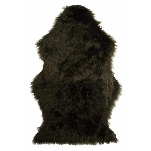 FLOORMAT FAKE FUR DARK GREEN