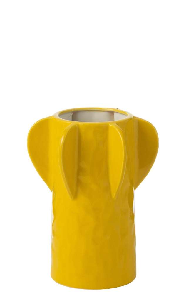 VASE JUNO CLAY YELLOW MEDIUM