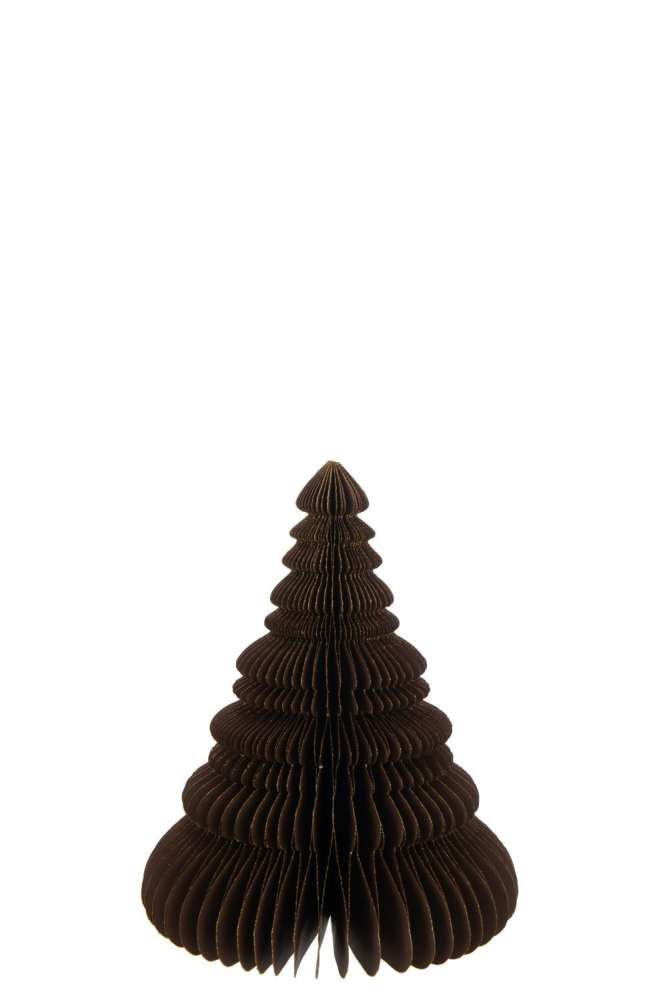 CHRISTMAS TREE FOLDING PAPER BROWN MEDIUM