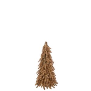 CHRISTMAS TREE ARTIFICIAL PLASTIC GOLD COLORED SMALL