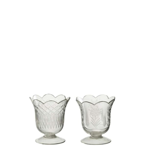 VASE BIEN GLASS TR SMALL ASSORTMENT OF 2