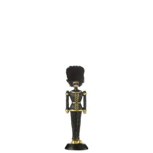 NUTCRACKER FUR HAT RESIN BLACK SMALL