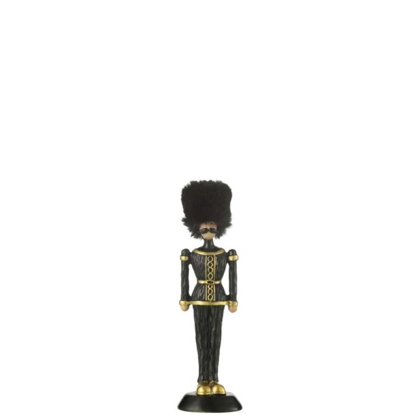 NUTCRACKER FUR HAT RESIN BLACK SMALL