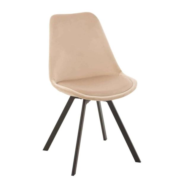 CHAIR HELENE METAL/TEXTILE BEIGE