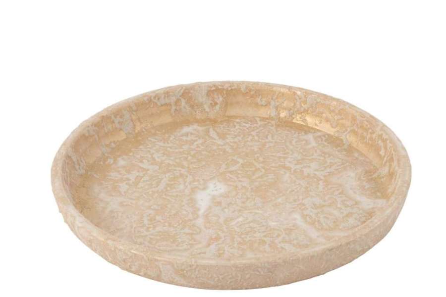 PLATE FLOWERPOT TERRA ROSE GOLD