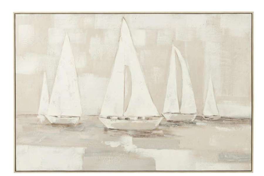 PAINTING TOG ACRYLYC/CANVAS WHITE/BROWN