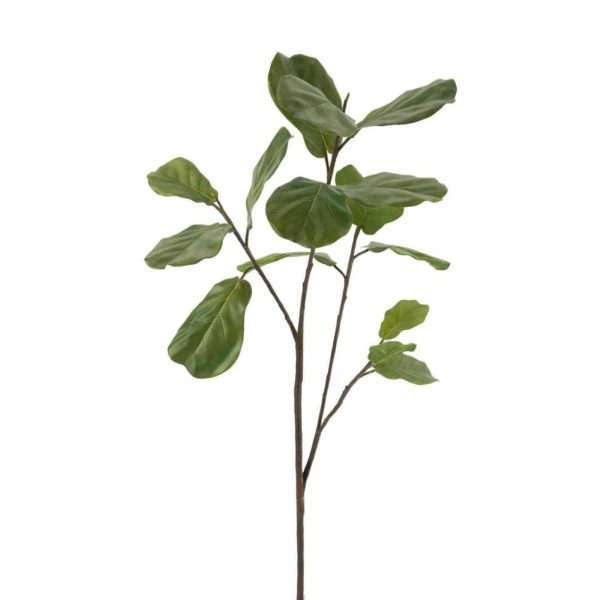 FIDDLE-LEAF BRANCH PLASTIC DARK GREEN LARGE