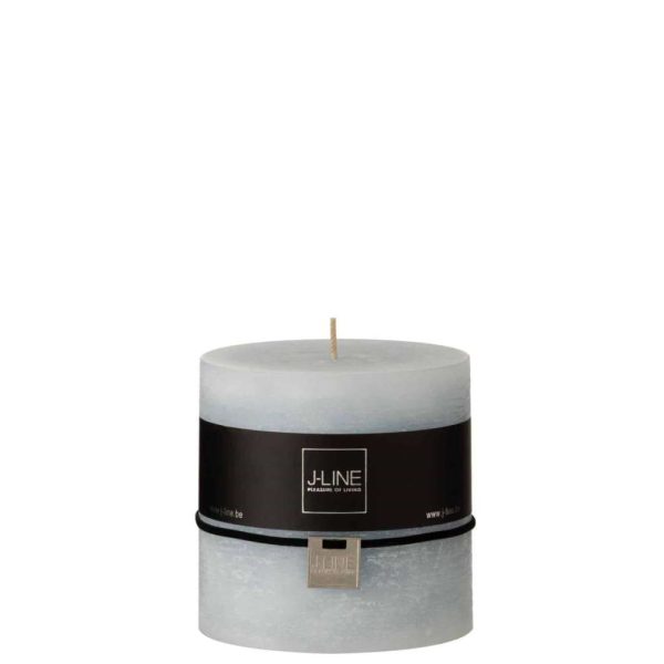 CYLINDER CANDLE  LIGHT BLUE 64H