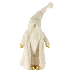 GNOME LONG COAT TEXTILE CREAM/GOLD LARGE