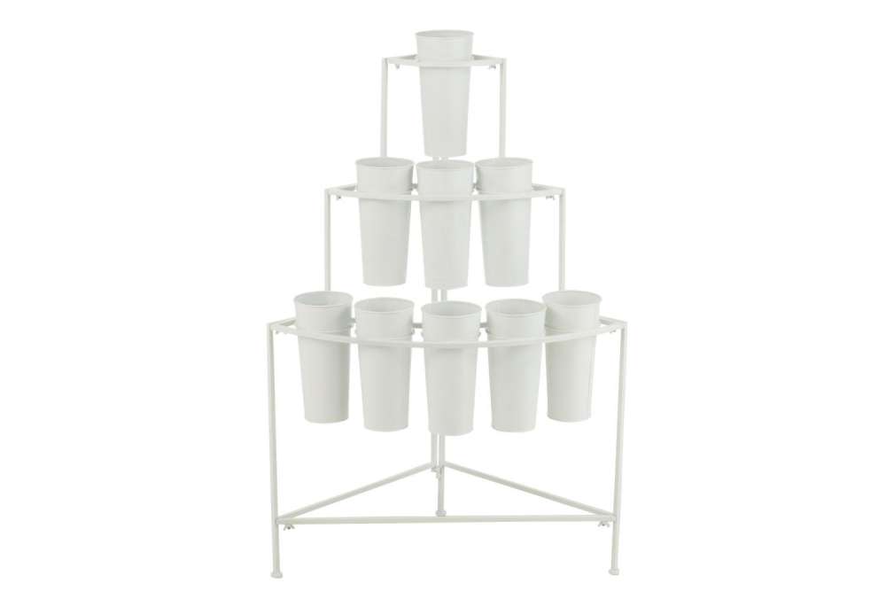 FLOWERSTAND 9PIECES WHITE SMALL