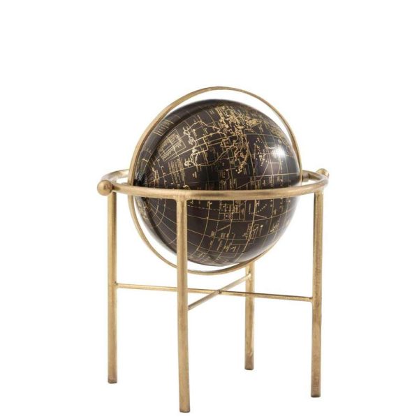 GLOBE VINTAGE IRON/PLASTIC GOLD/BLACK LARGE