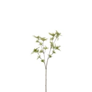 BRANCH FINE LEAVES PLASTIC GREEN