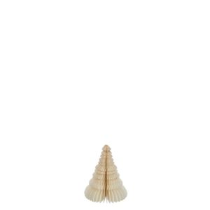 HANGER CHRISTMAS TREE PAPER CREAM WHITE SMALL