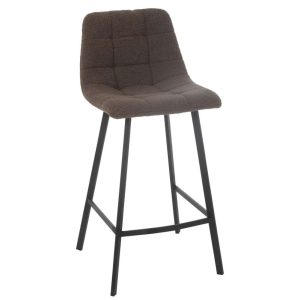 BAR CHAIR KENT METAL/POLYESTER BROWN