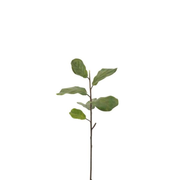 FIDDLE-LEAF BRANCH PLASTIC DARK GREEN SMALL