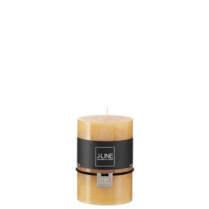 CYLINDER CANDLE OCHRE M 39H