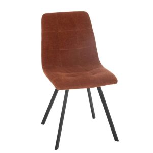 DINING CHAIR CLARK METAL/POLYESTER RUST