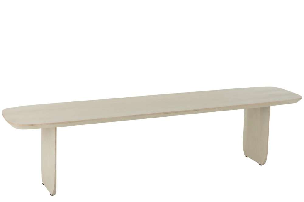 BENCH ACACIA WOOD WHITE
