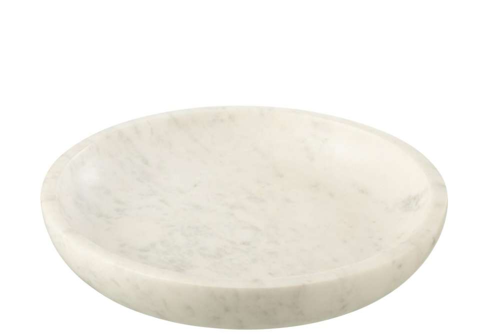 SERVING BOWL MARBLE WHITE