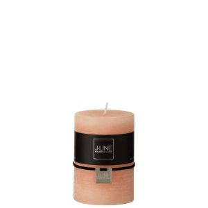 CYLINDER CANDLE  PEACH M 39H
