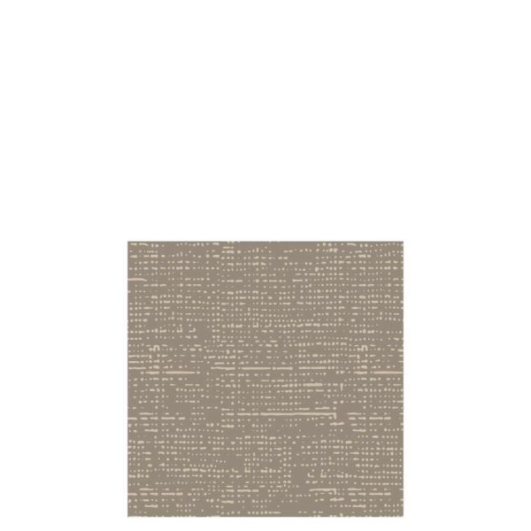 PACK 16 NAPKINS TEXTTILE TOUCH PAPER TAUPE SMALL