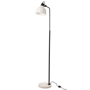 FLOOR LAMP MAGALI STEEL/GLASS WHITE