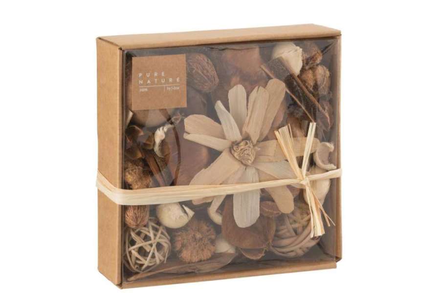 POTPOURRI FLOWERS/NUTS BROWN