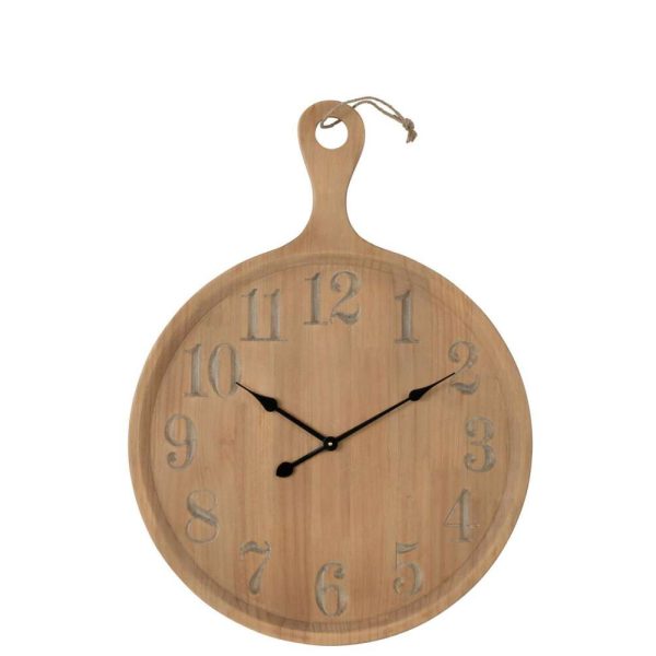 WALL CLOCK PLAN PINEWOOD NATURAL LARGE