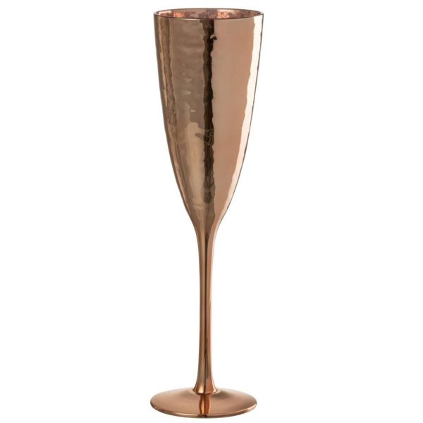 CHAMPAGNE GLASS MIRROR GLASS COPPER COLORED