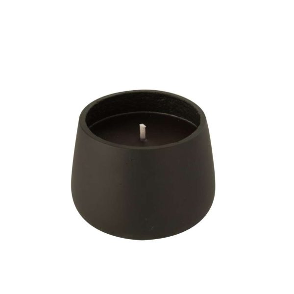 OUTDOOR CANDLE CEMENT BLACK MEDIUM 31H