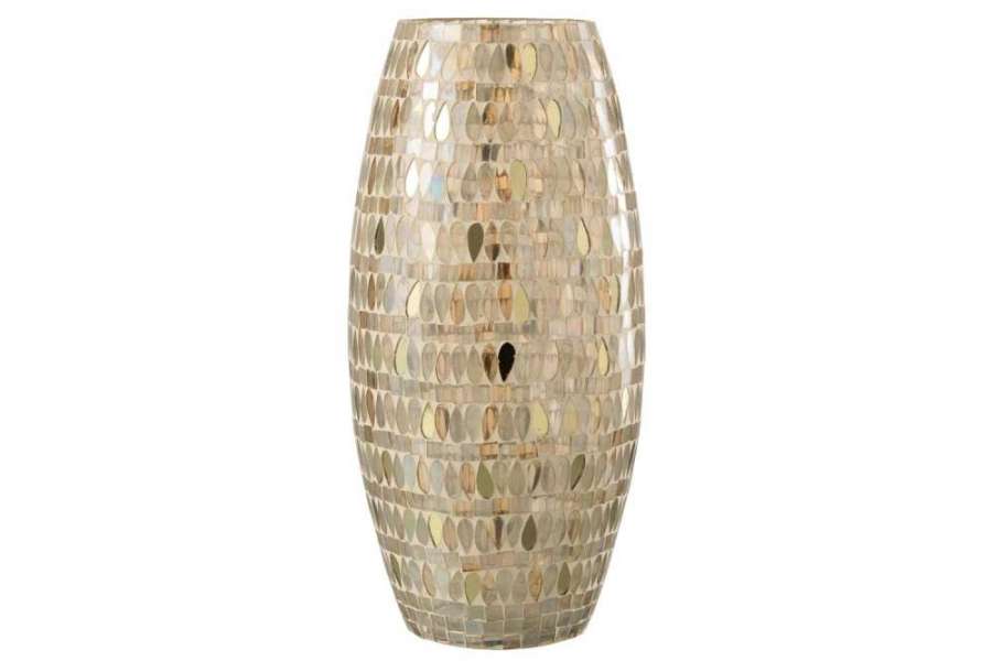 HURRICANE MOSAIC GLASS BEIGE LARGE