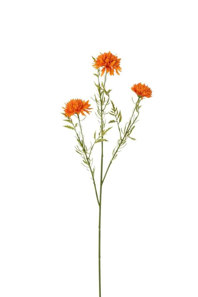 FLOWER BALL MUM PLASTIC ORANGE