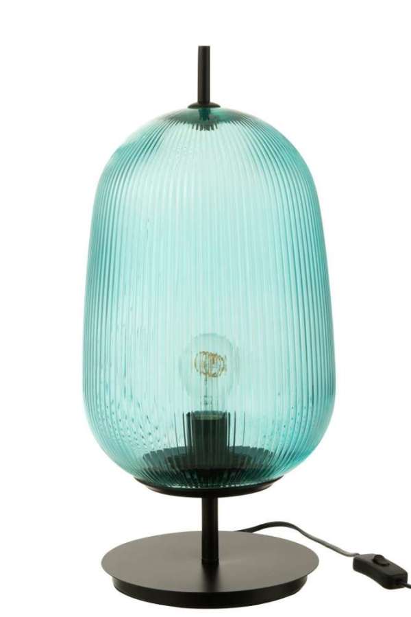 TABLE LAMPE OASIS GLASS BLUE LARGE