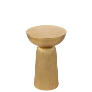 TABLE D'APPOINT LOUANE ALUMINIUM OR