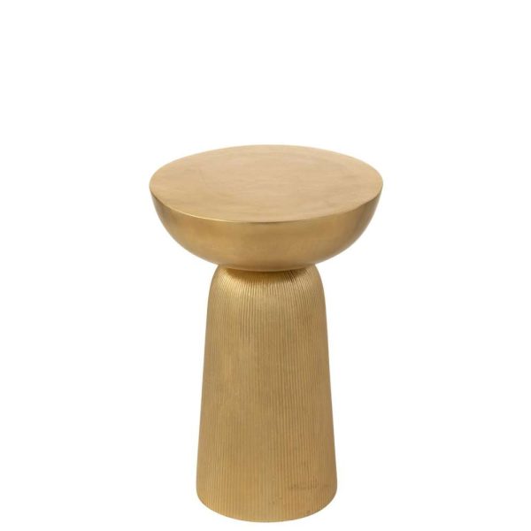 TABLE D'APPOINT LOUANE ALUMINIUM OR