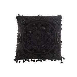 CUSHION MOROCCAN COTTON BLACK