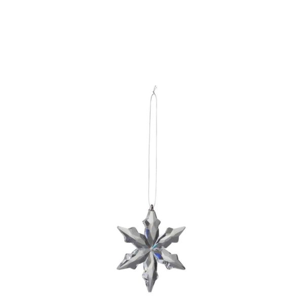 HANGER SNOWFLAKE GLASS CLEAR