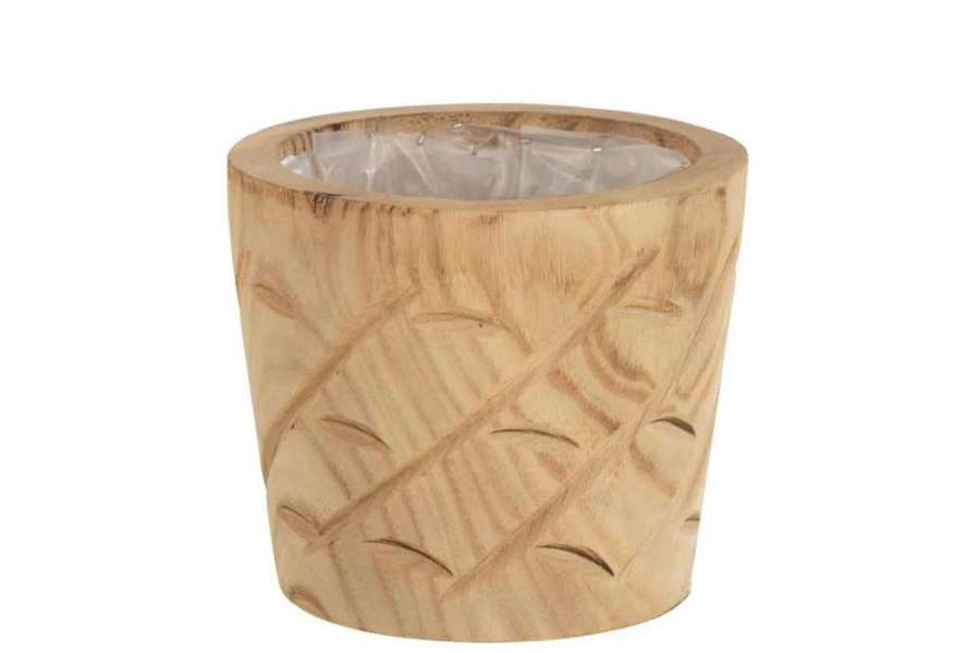 PLANTER SLOTS WOOD NATURAL MEDIUM
