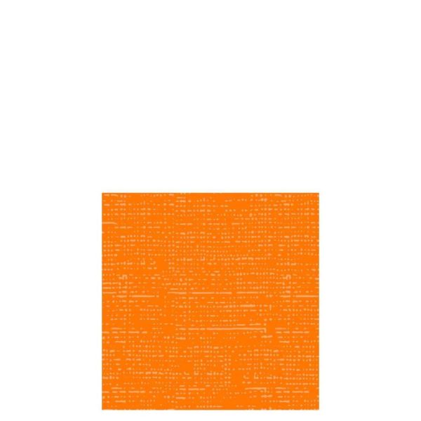 PACK 16 NAPKINS TEXTTILE TOUCH PAPER ORANGE SMALL