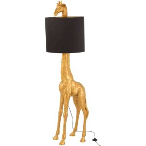 LAMP GIRAFFE POLY GOLD